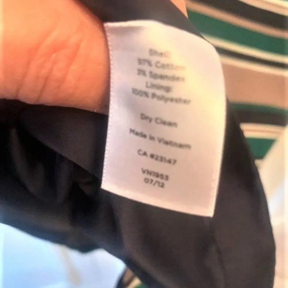 Talbots VIBRANT striped pencil skirt 16 - Picture 8 of 8